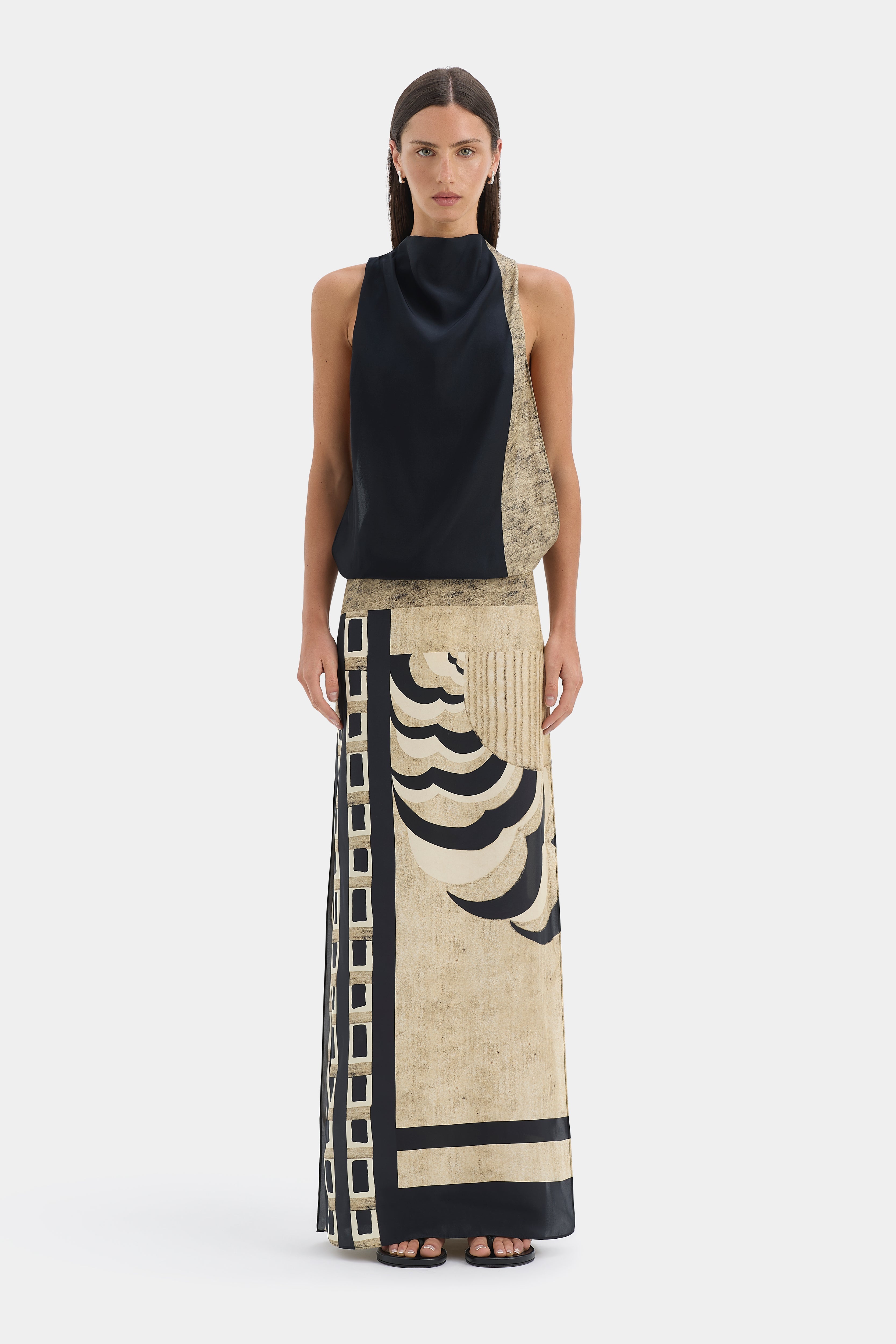 Sona Maxi Dress-Geo Scape