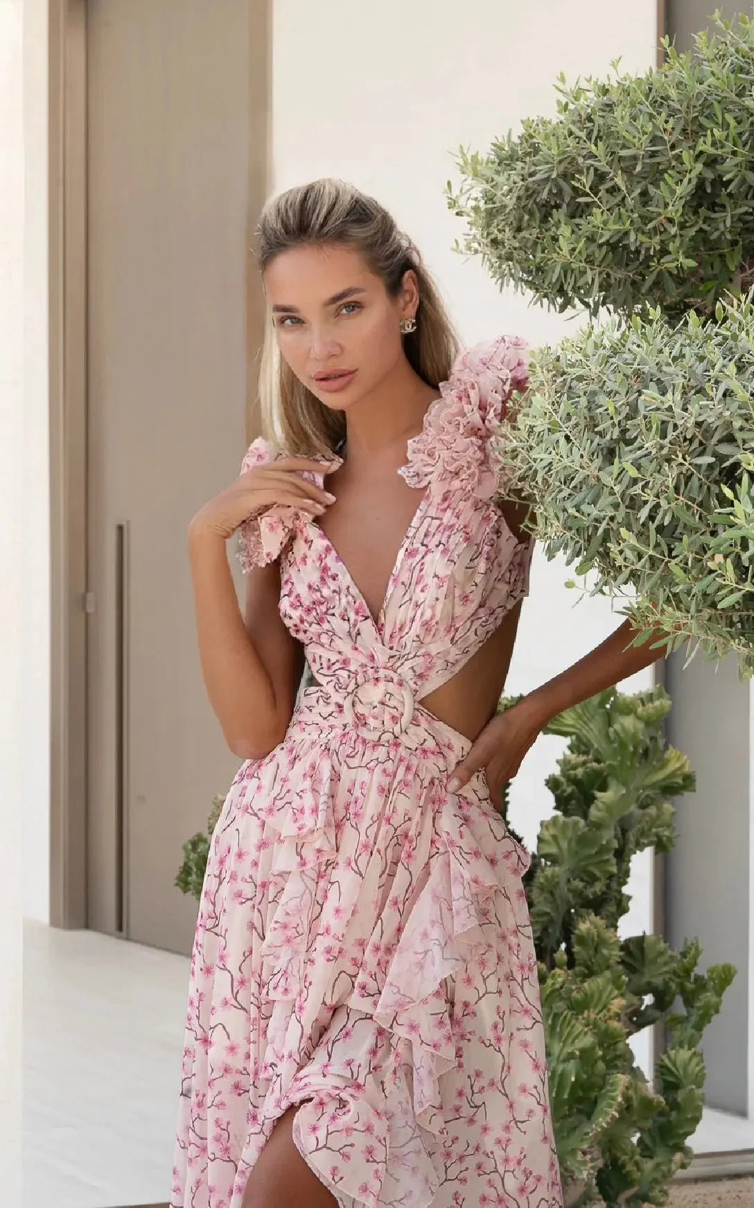 PINK CASSINI DRESS