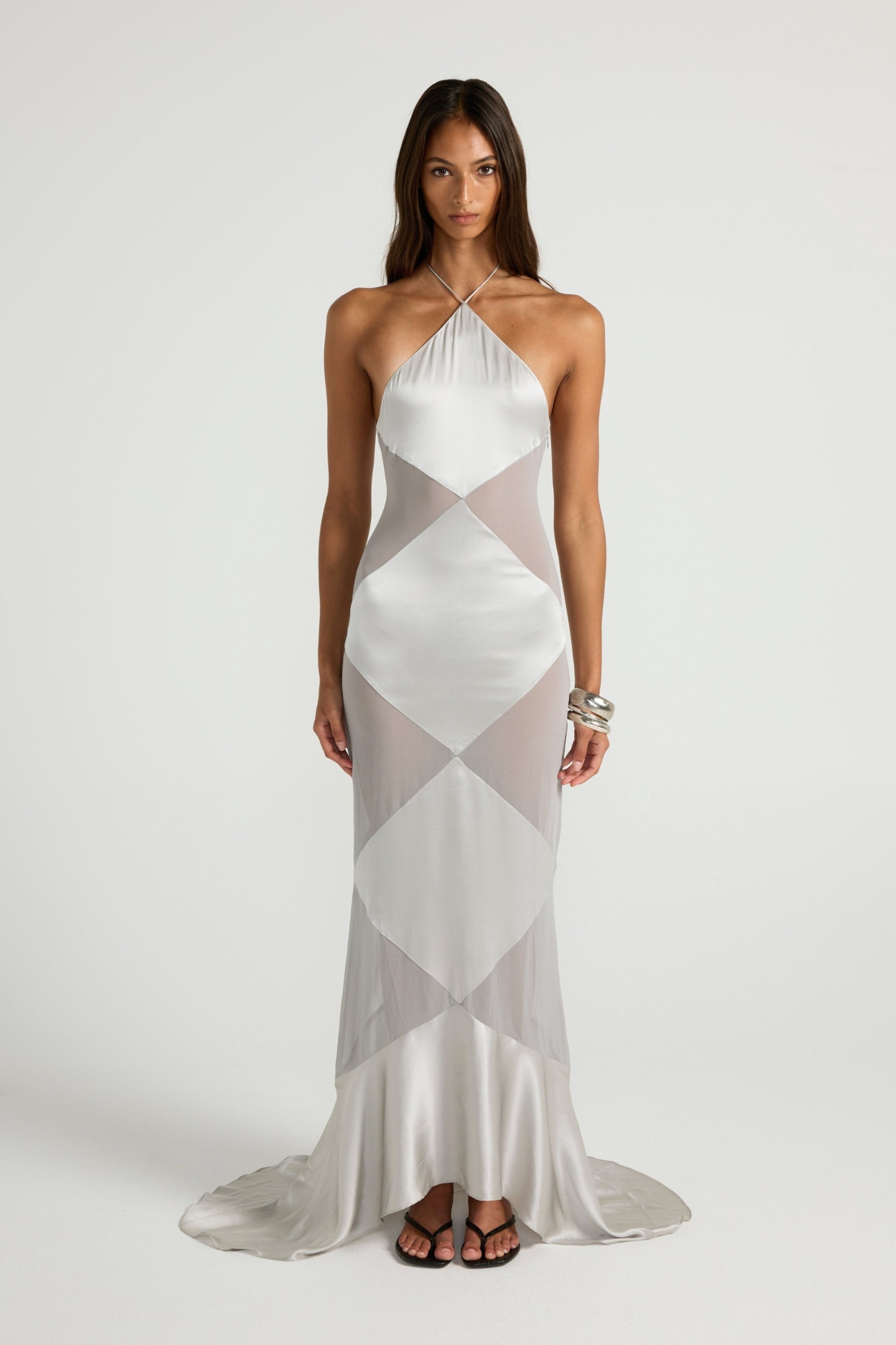 Delphine Gown - Silver