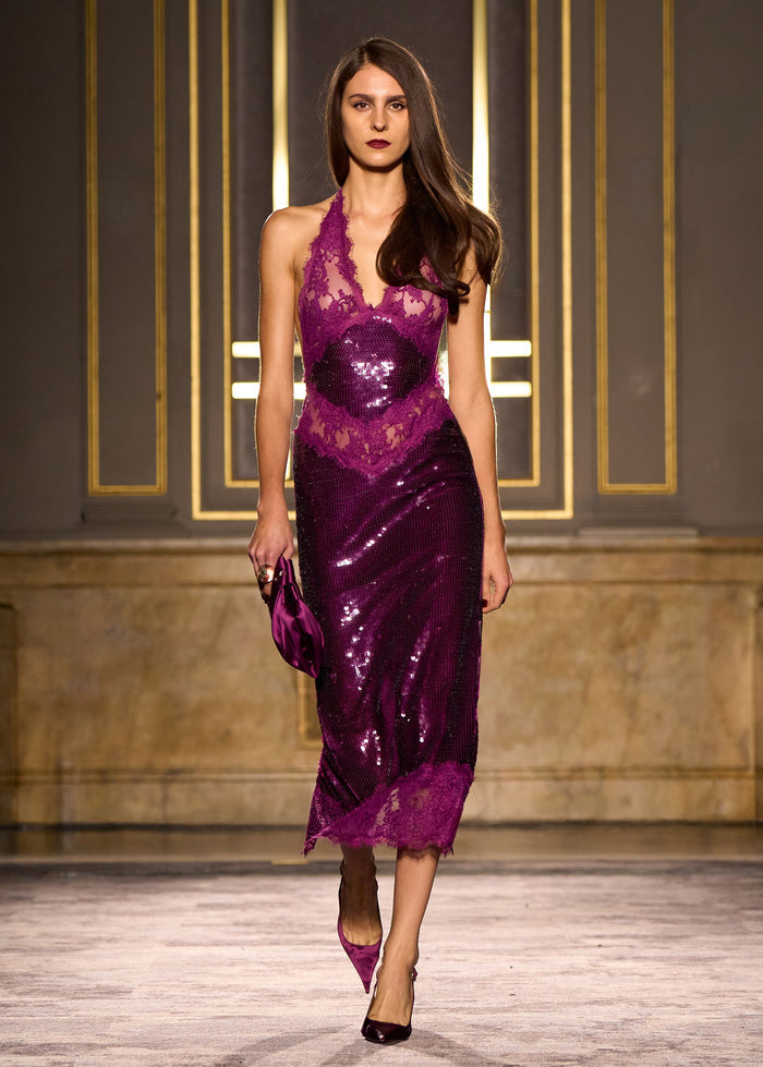 Vicky Sequin Lace Dress