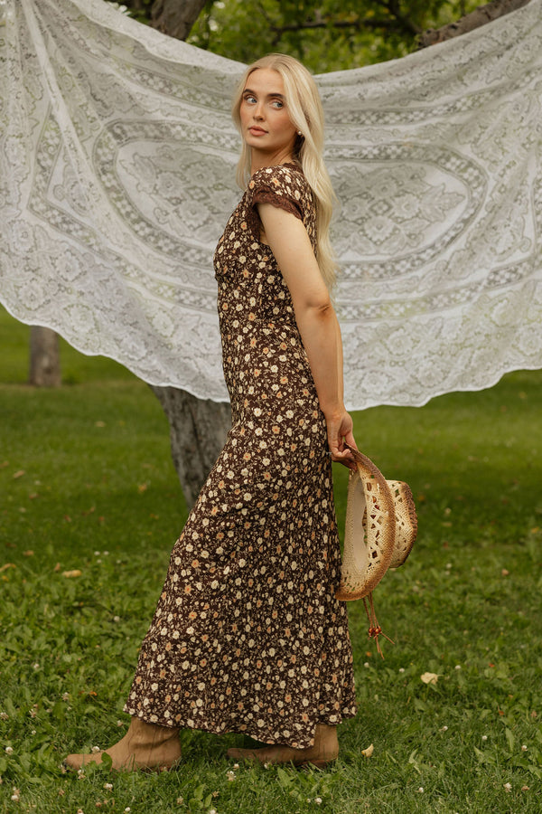 Bennett Dress-Brown Floral