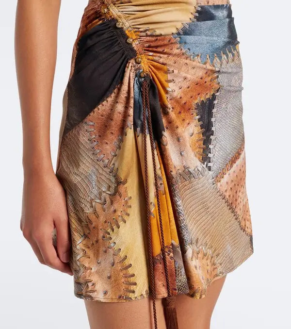 Ruched Trompe L’œil Minidress