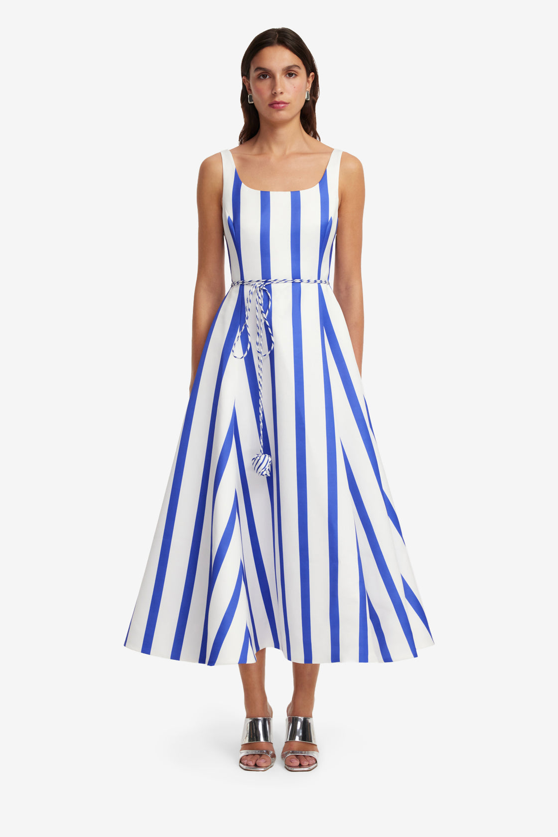 Serafina Striped Maxi Dress - Navy