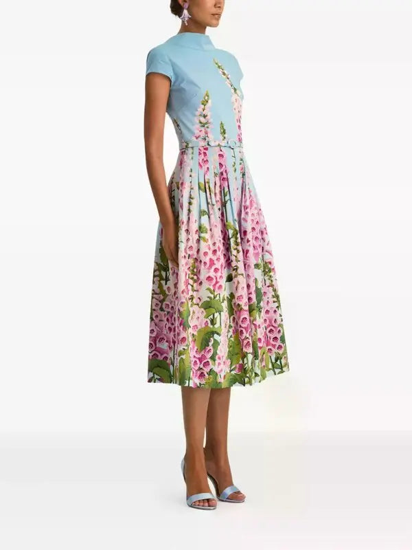 Floral-pattern Midi Dress
