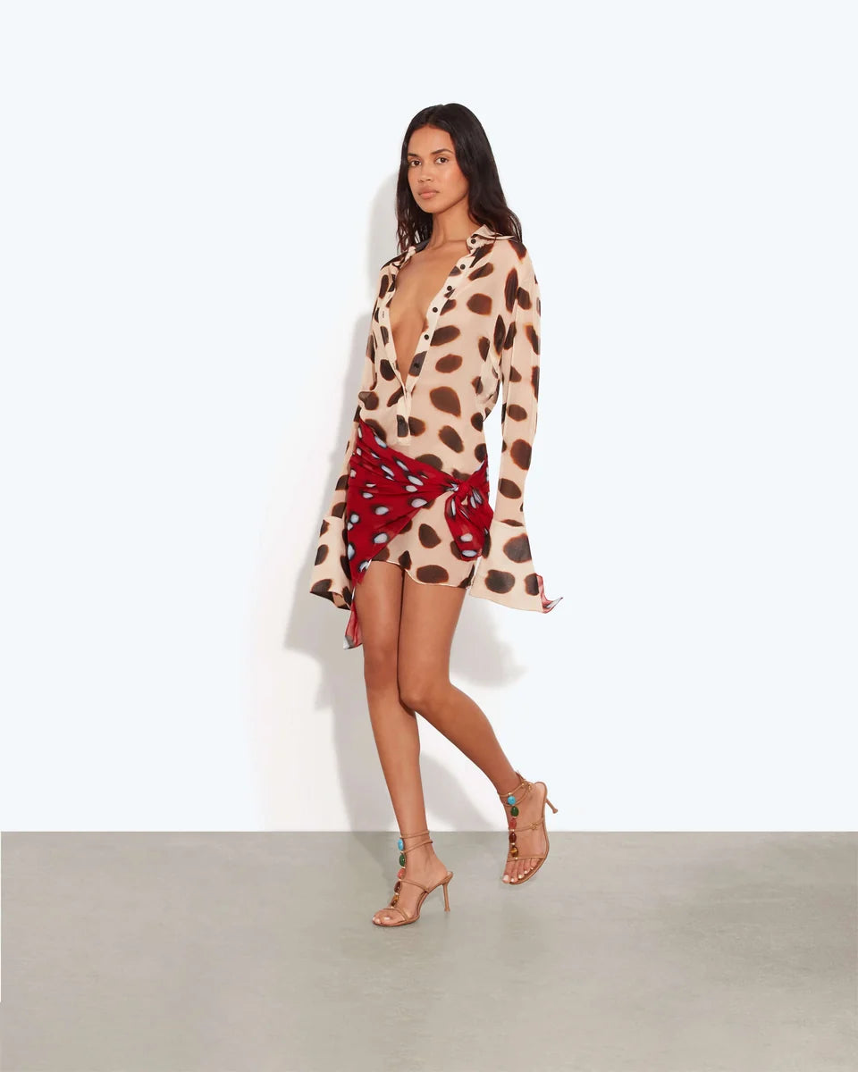 Nilah Shirt Dress Animal