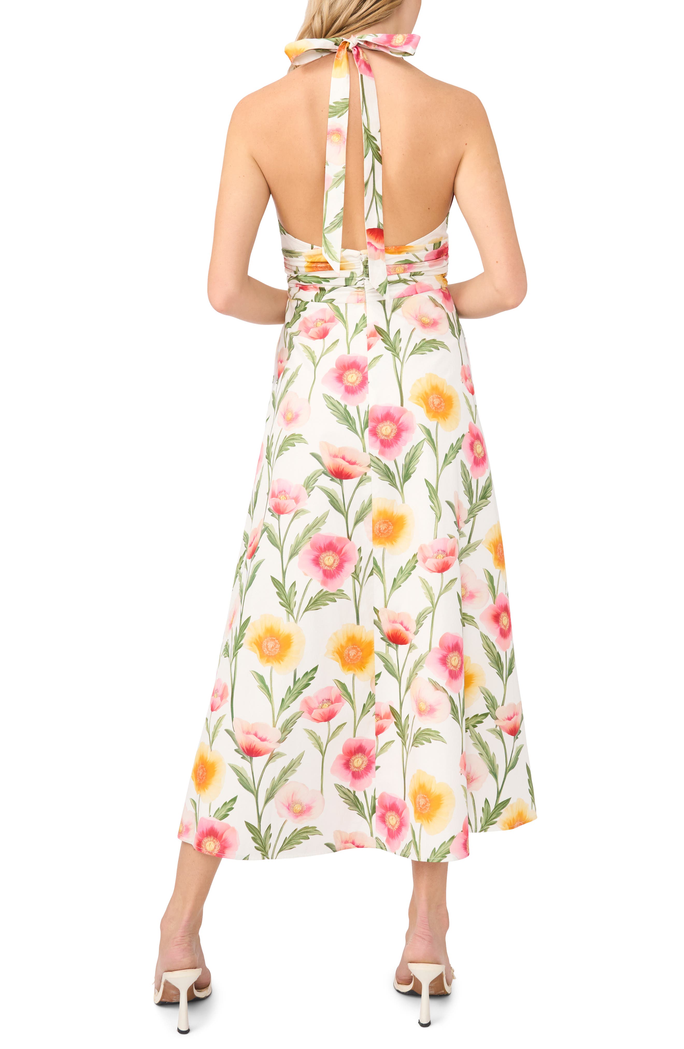 Nicky Floral Halter Neck Cotton Dress