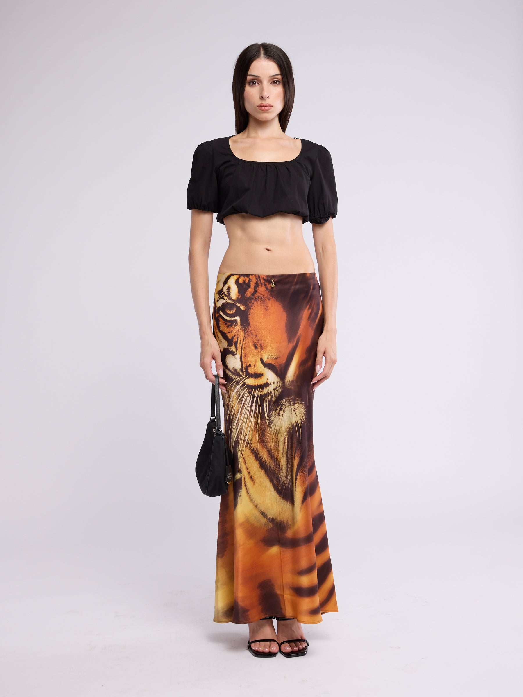 Roberto Cavalli FW 2000 Tiger Skirt - Animal Print