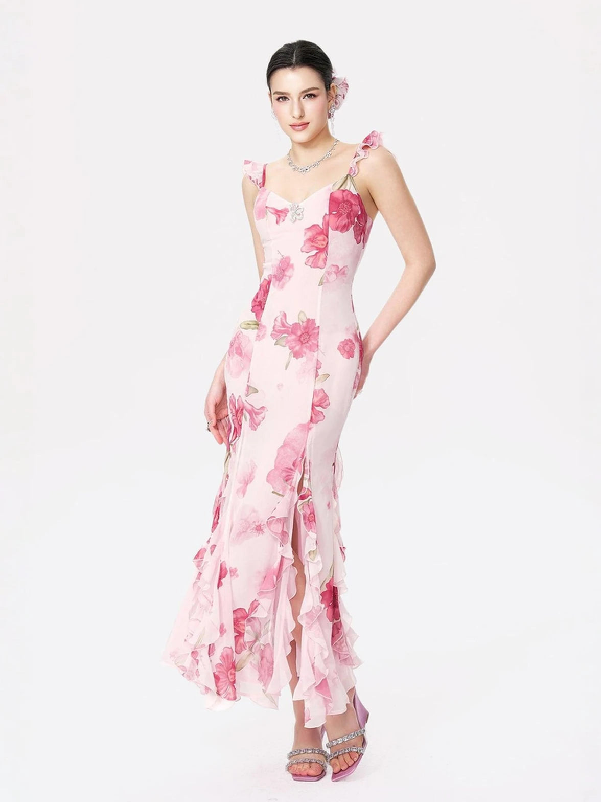Vivienne Dress: Pink Dress for Garden Wedding Guest | Nana Jacqueline