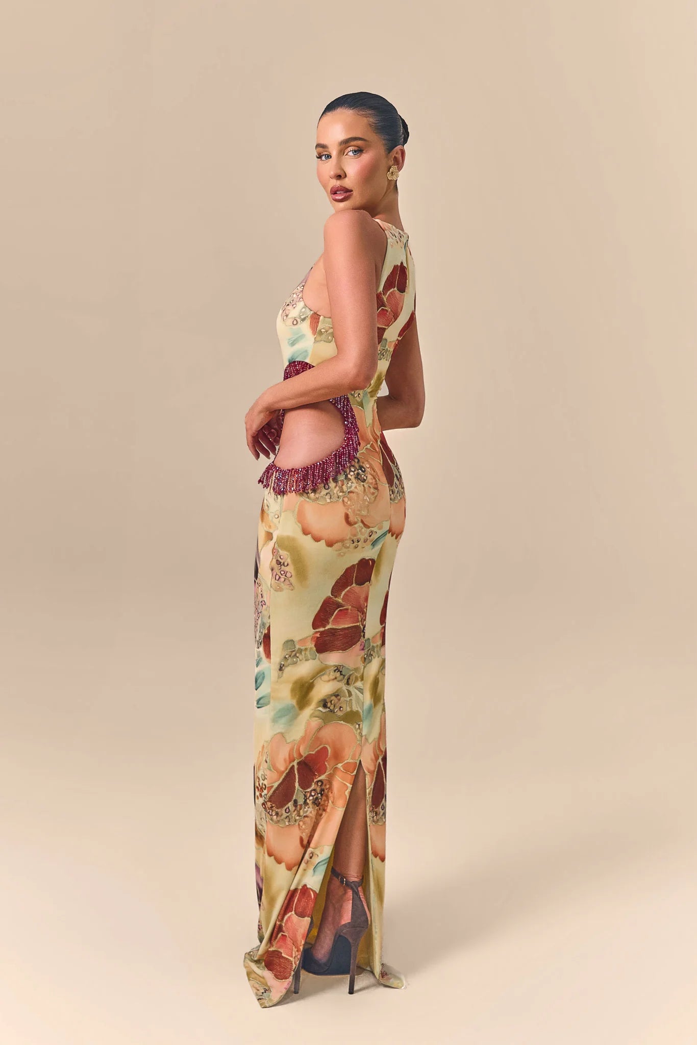 AZURA SCULPT CUT OUT MAXI DRESS | PETAL VEIL