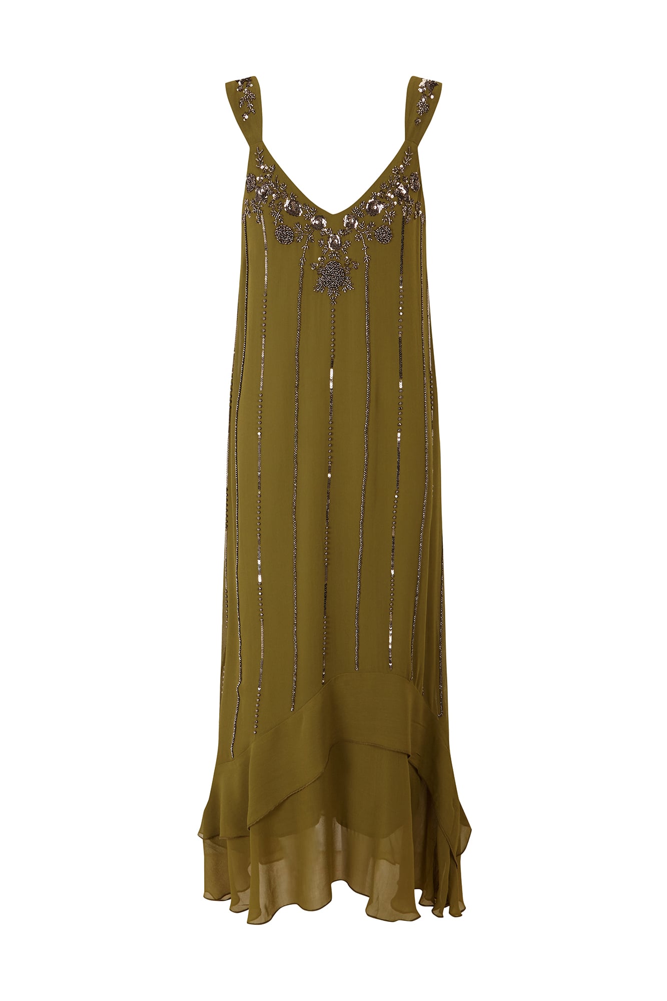Aurore.Vestido abalorios