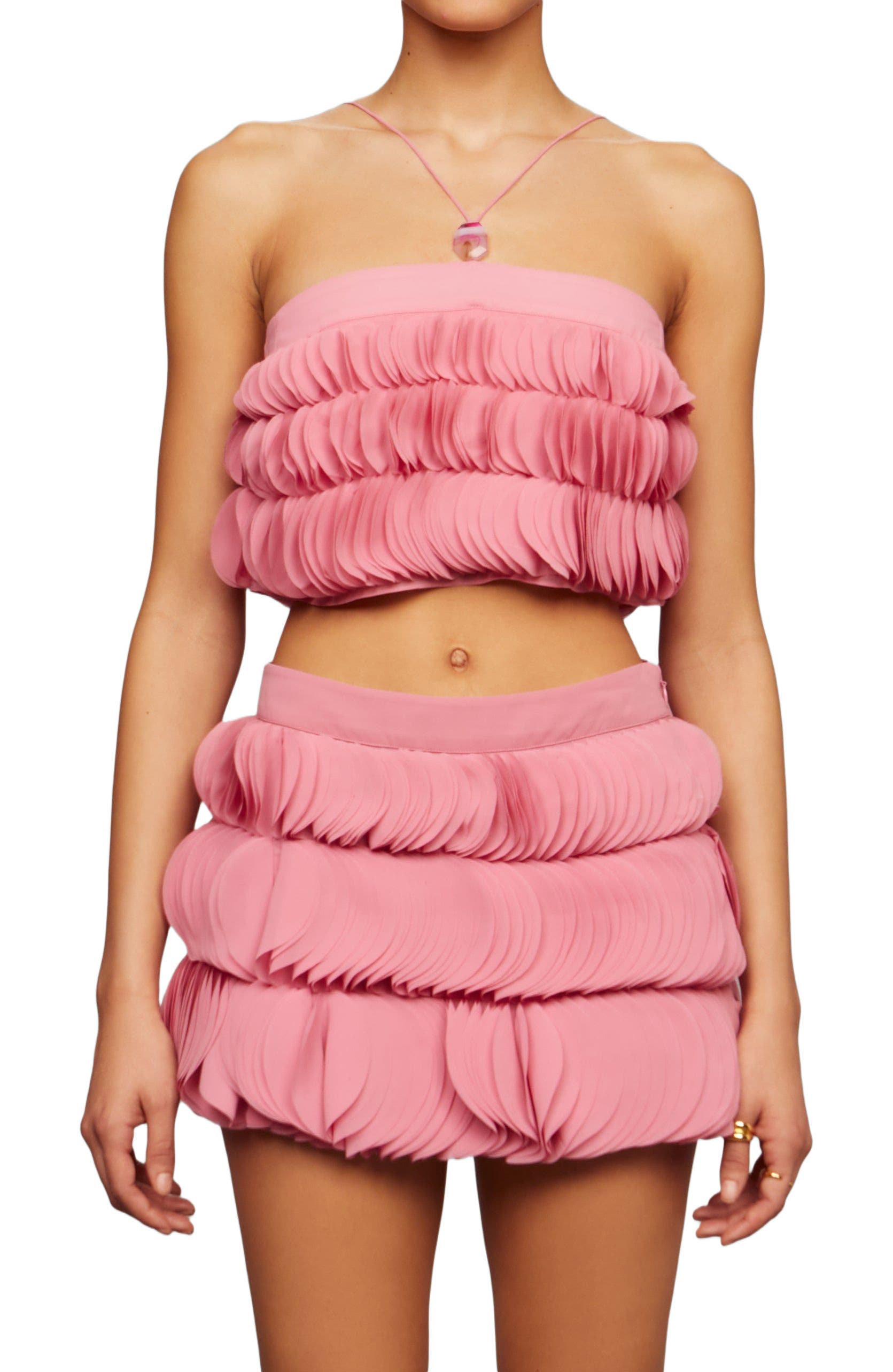 Capri applique shift set