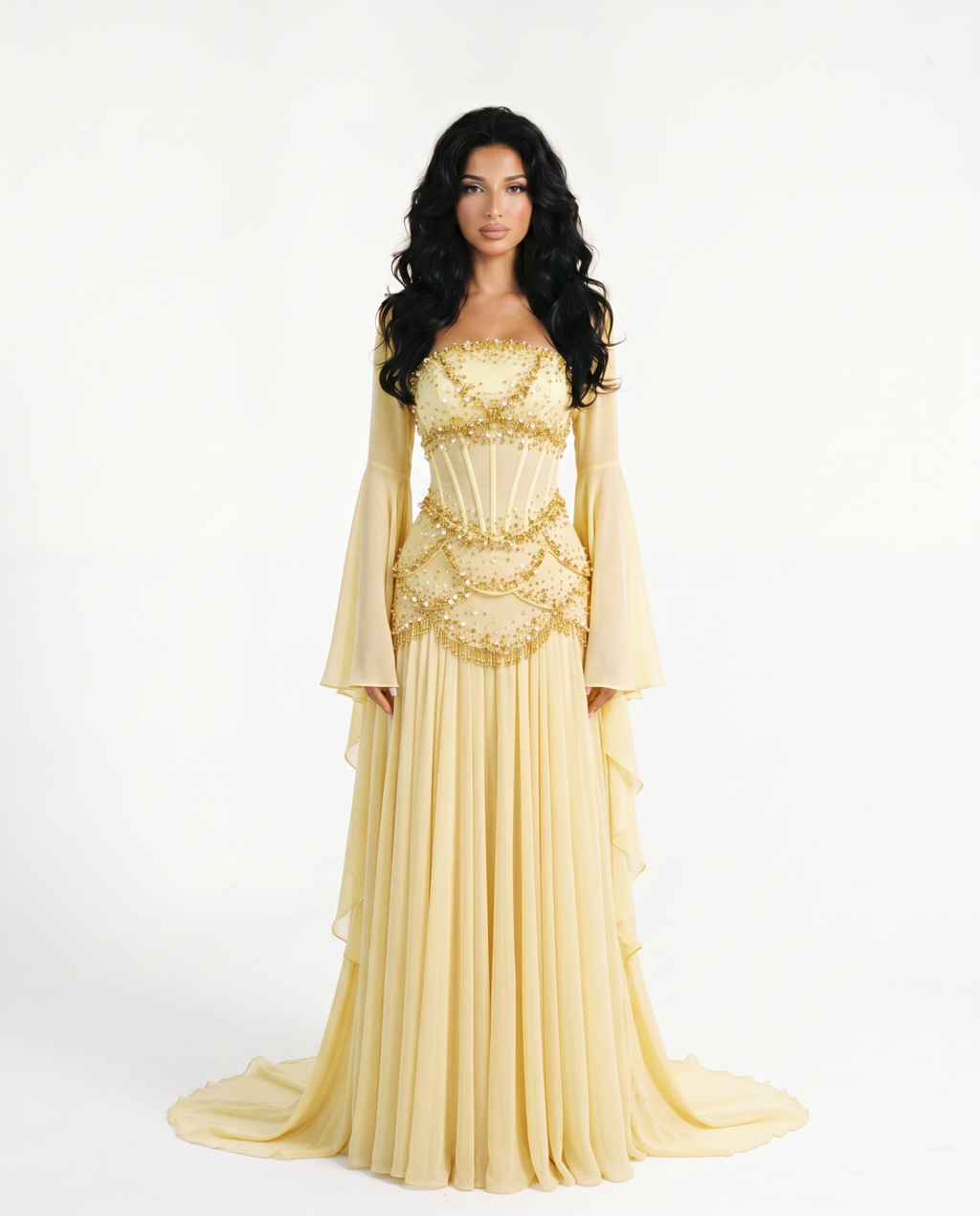 The Azura Gown yellow