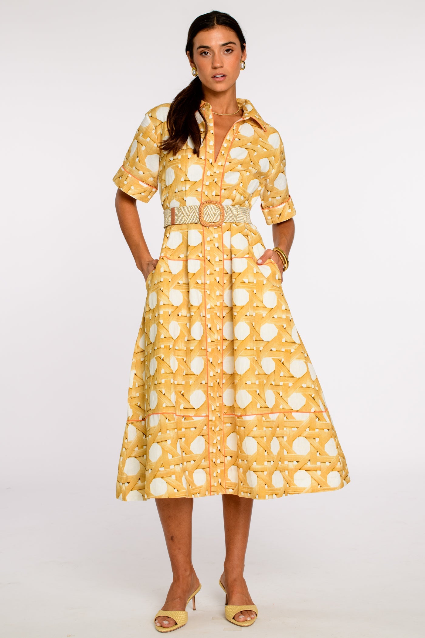 Collins Dress in Wicker