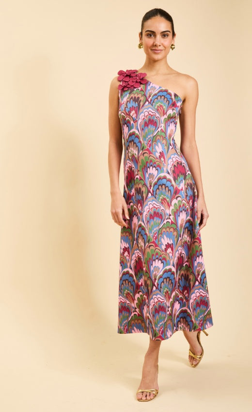 Annmarie Midi Dress, Twilight Marble