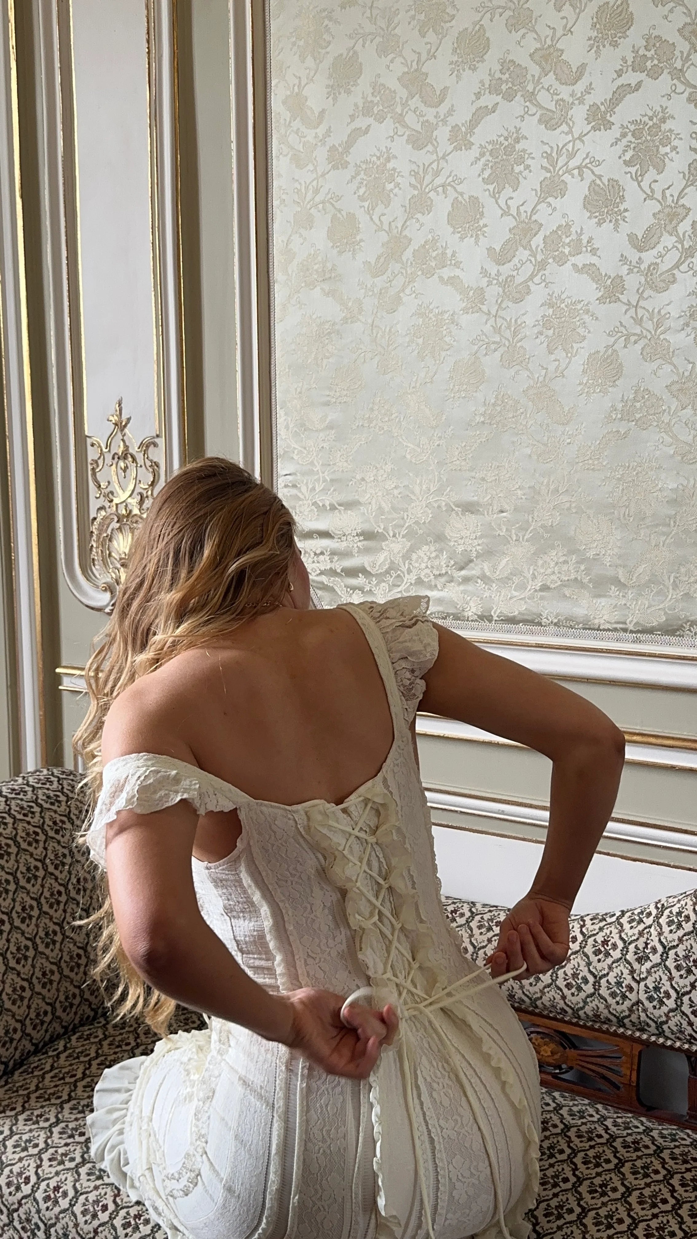 The Desirée Dress in Lily Lace