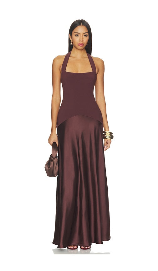 Alice Halter Maxi Dress