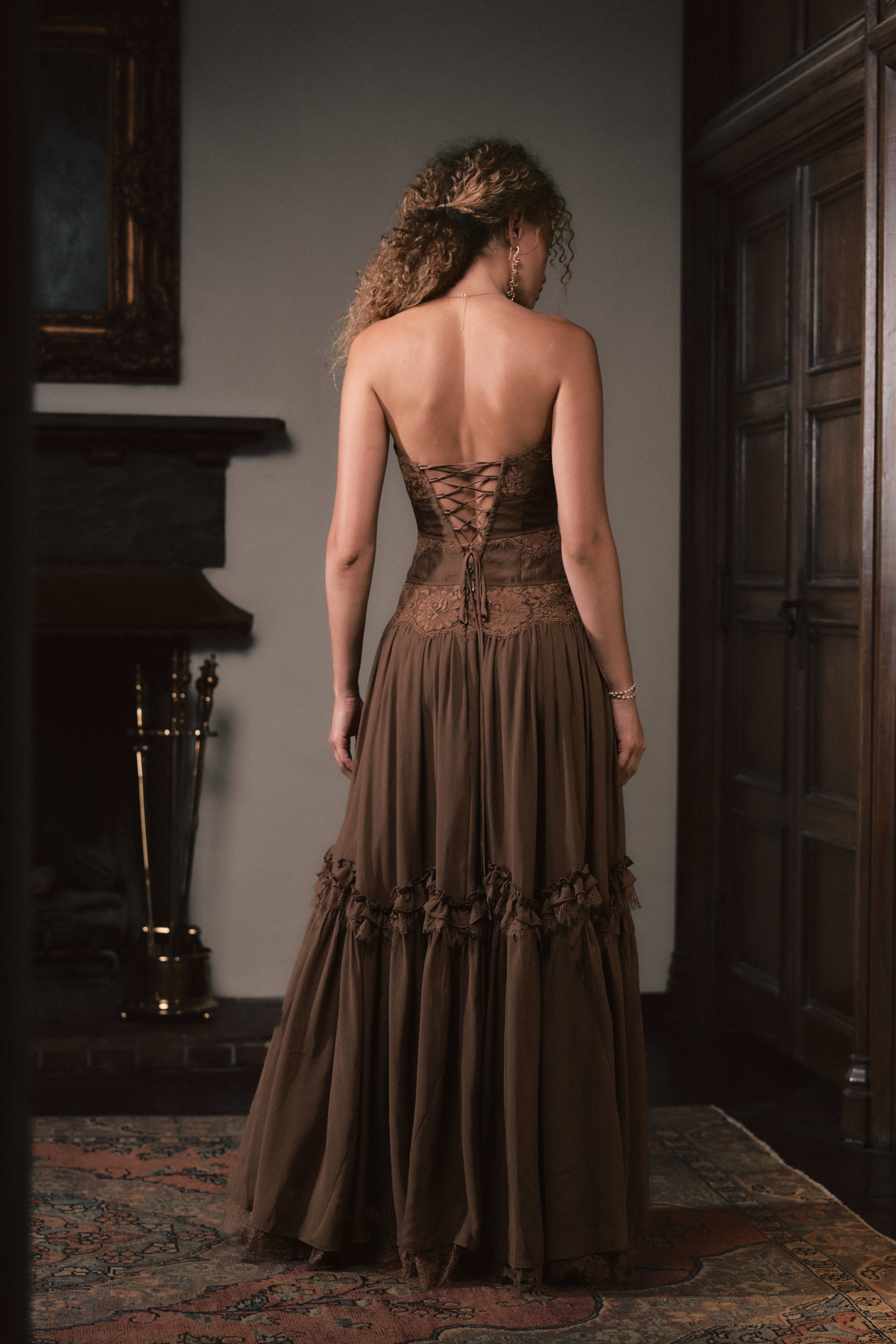 The Sloane Dress in Pinecone