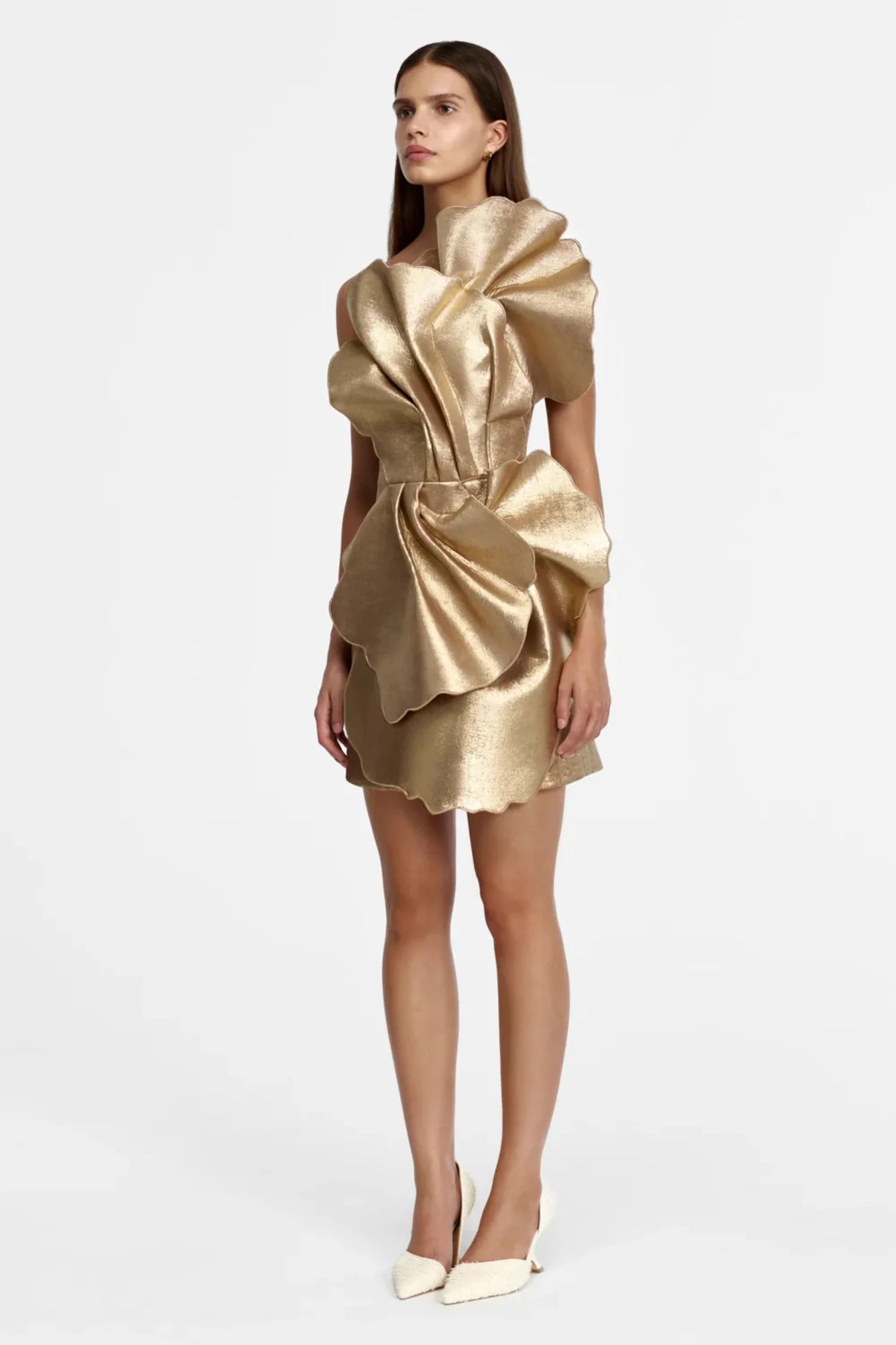 OAKENZALE MINI DRESS - GOLD